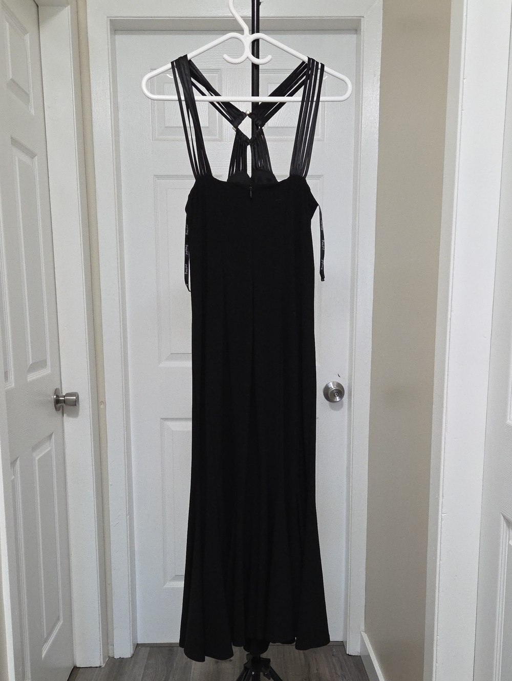 Joseph Ribkoff Black Strappy Cross-Neck Maxi Dress - Picture 3 of 6